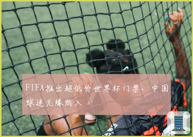 FIFA推出超低价世界杯门票，中国球迷无缘购入